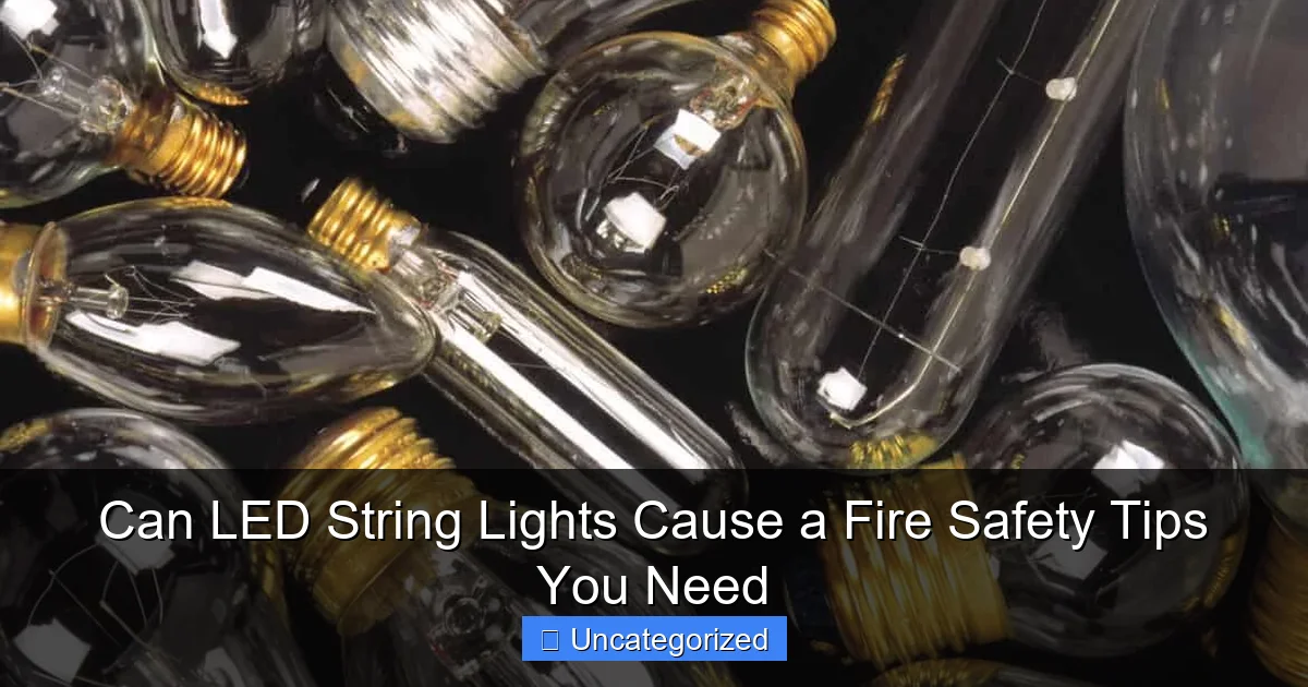 Can LED String Lights Cause a Fire Safety Tips You Need