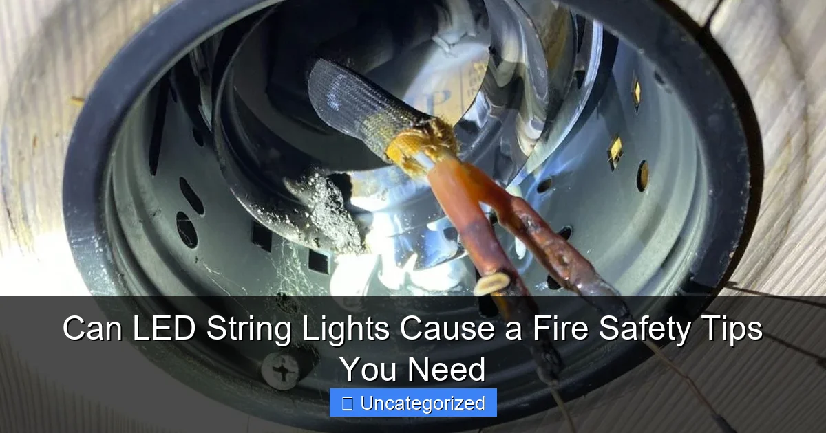 Can LED String Lights Cause a Fire Safety Tips You Need