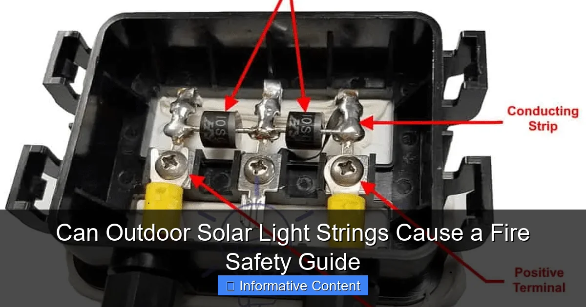 Can Outdoor Solar Light Strings Cause a Fire Safety Guide