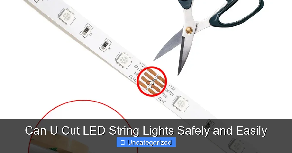 Can U Cut LED String Lights Safely and Easily