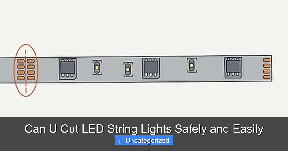 Can U Cut LED String Lights Safely and Easily