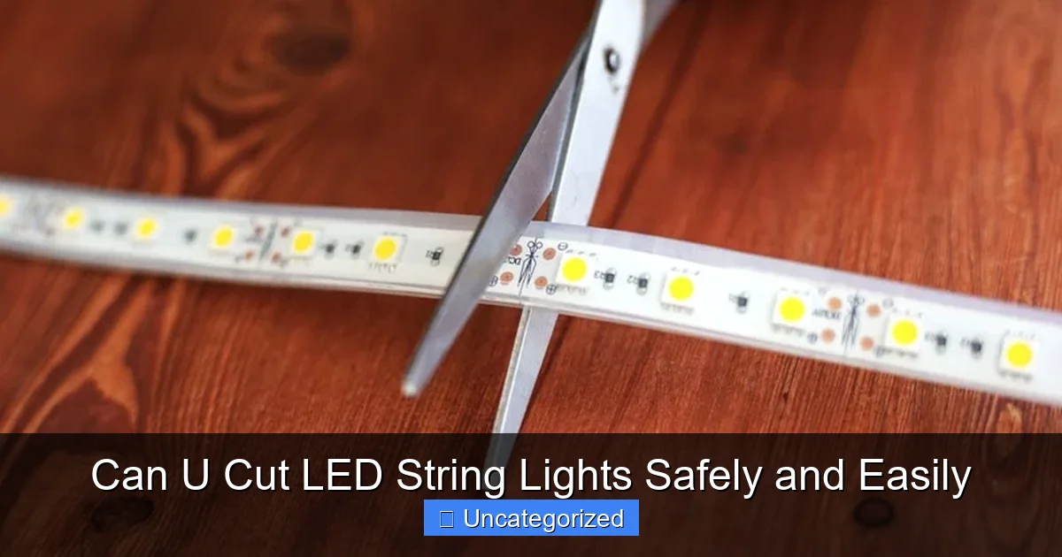 Can U Cut LED String Lights Safely and Easily