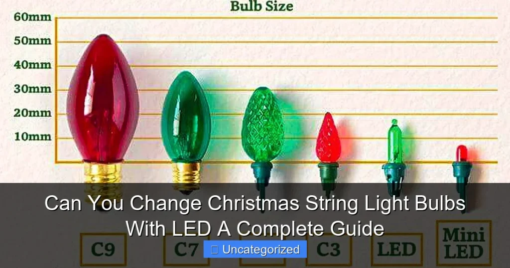 Can You Change Christmas String Light Bulbs With LED A Complete Guide