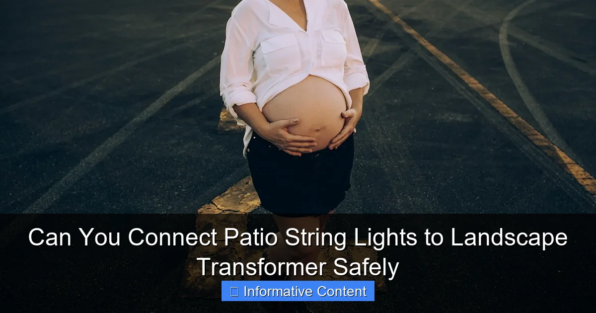 Can You Connect Patio String Lights to Landscape Transformer Safely