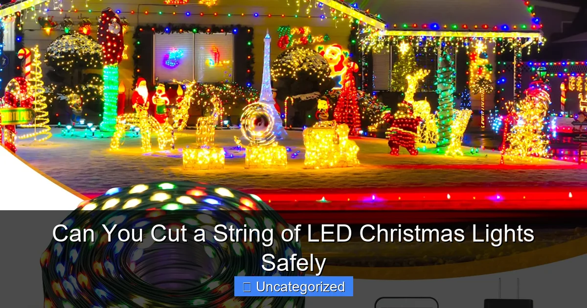 Can You Cut a String of LED Christmas Lights Safely