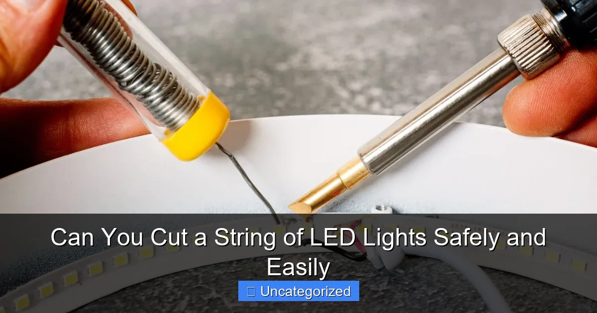 Can You Cut a String of LED Lights Safely and Easily