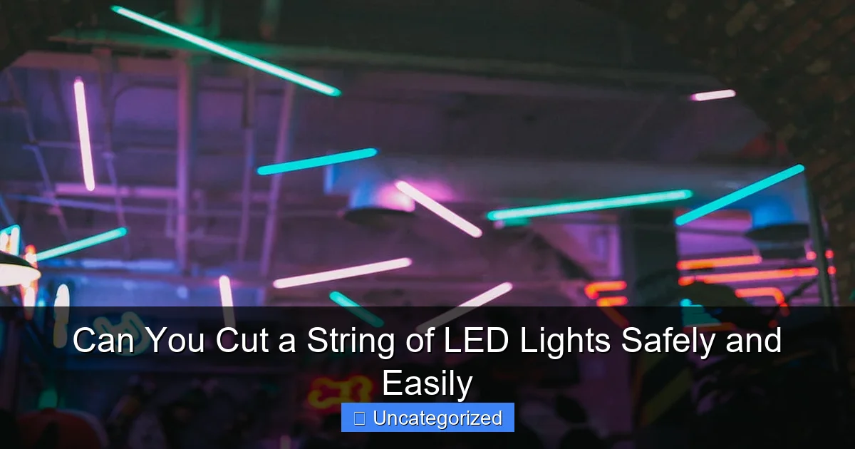 Can You Cut a String of LED Lights Safely and Easily