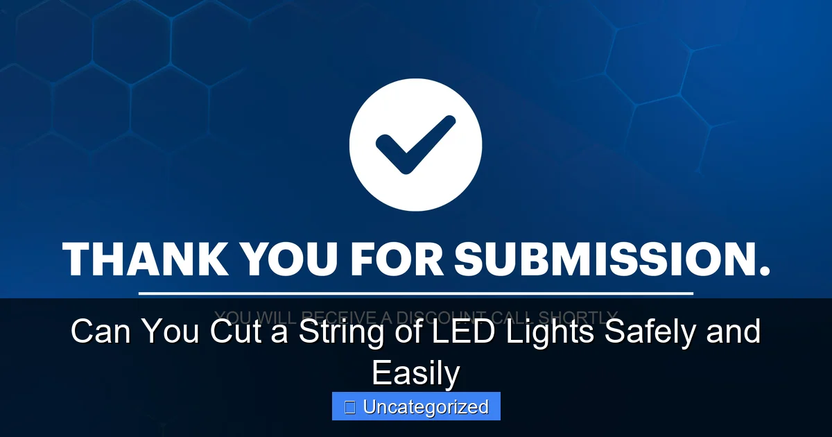 Can You Cut a String of LED Lights Safely and Easily