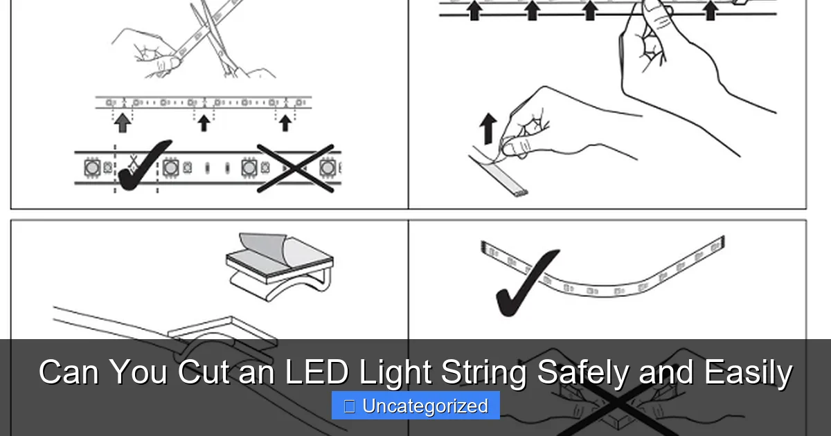Can You Cut an LED Light String Safely and Easily