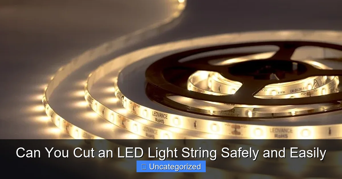 Can You Cut an LED Light String Safely and Easily