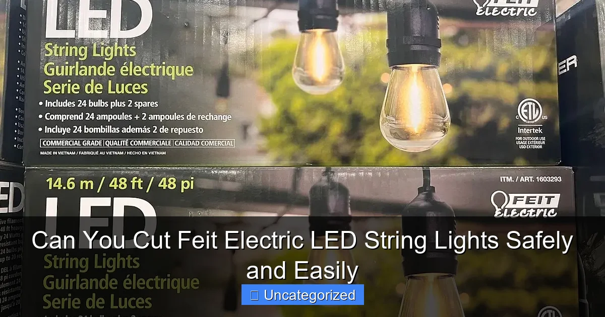 Can You Cut Feit Electric LED String Lights Safely and Easily