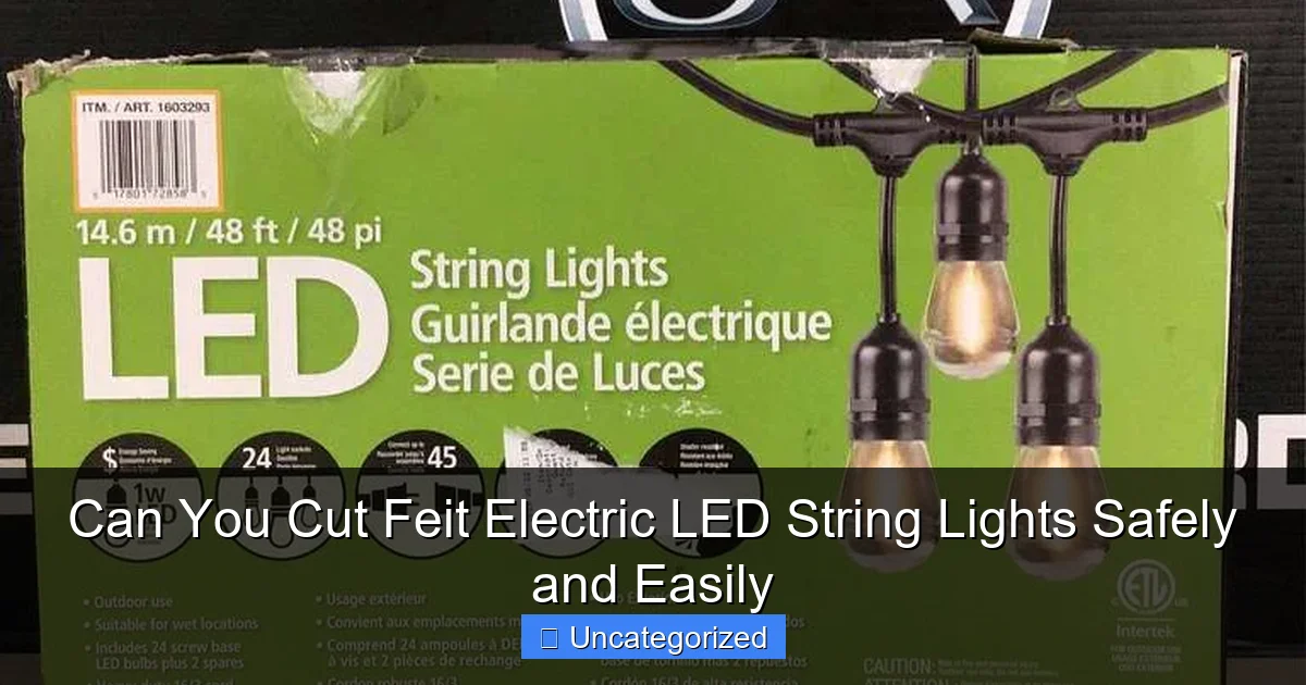 Can You Cut Feit Electric LED String Lights Safely and Easily