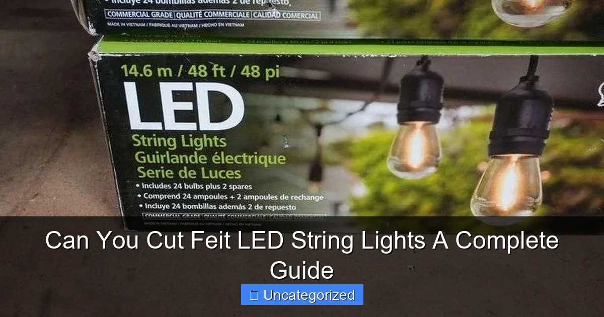 Can You Cut Feit LED String Lights A Complete Guide