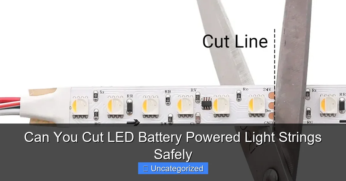 Can You Cut LED Battery Powered Light Strings Safely