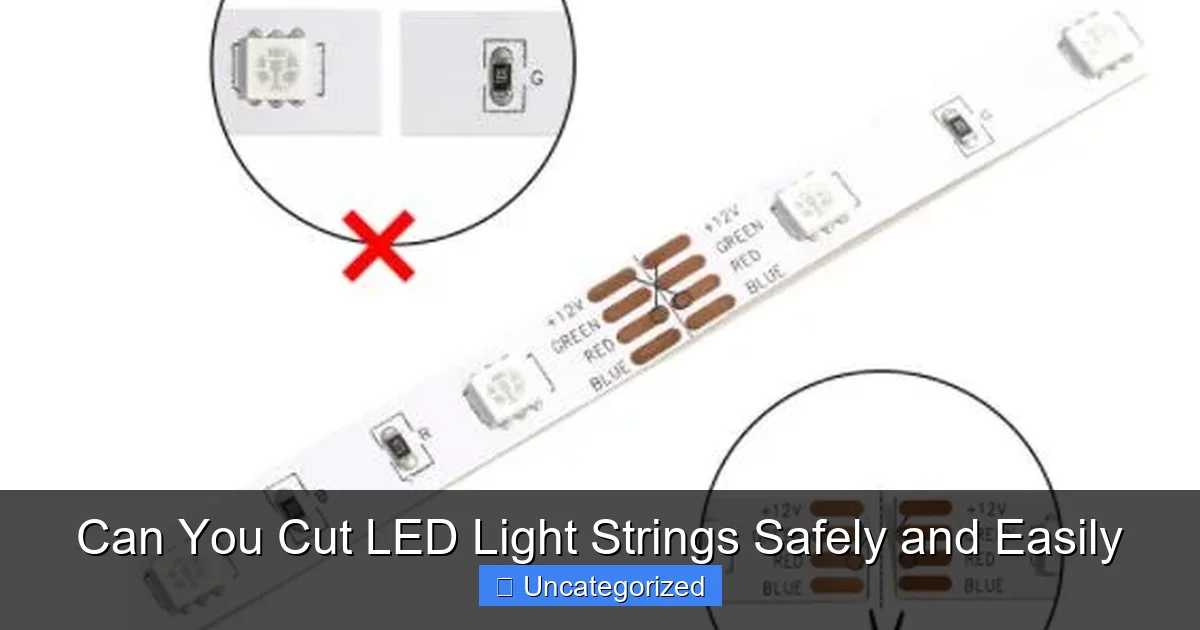 Can You Cut LED Light Strings Safely and Easily