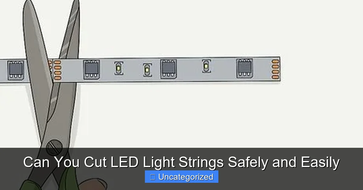Can You Cut LED Light Strings Safely and Easily