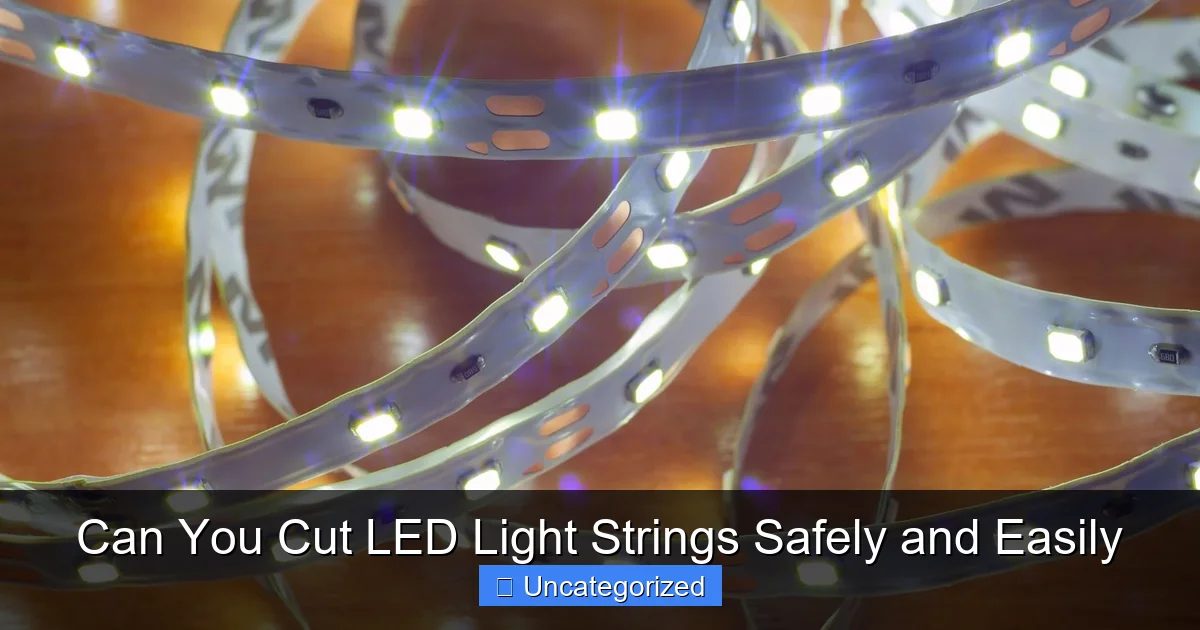 Can You Cut LED Light Strings Safely and Easily