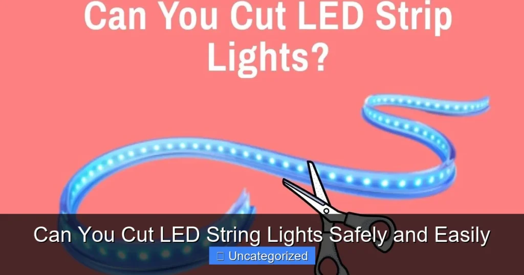 Can You Cut LED String Lights Safely and Easily