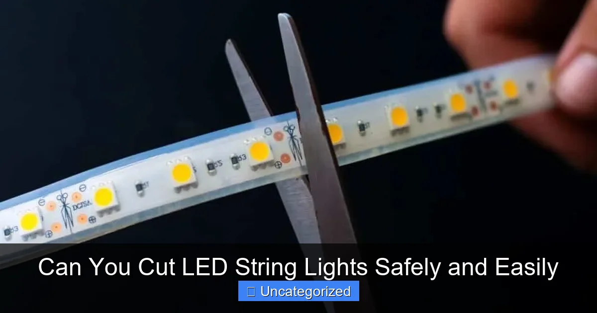 Can You Cut LED String Lights Safely and Easily