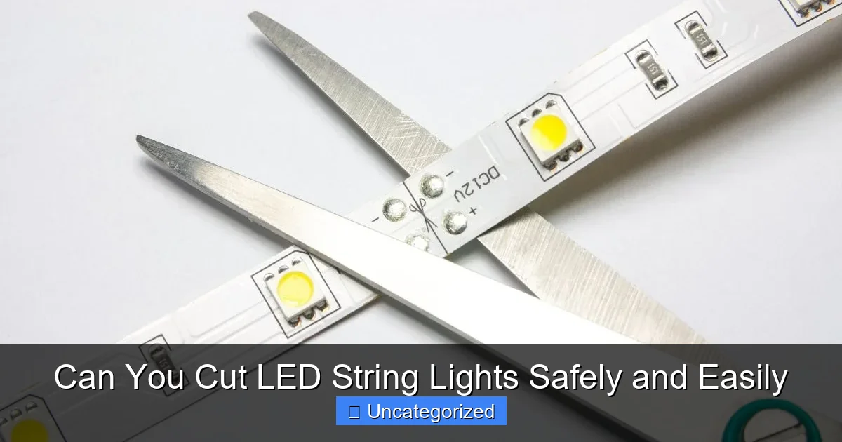 Can You Cut LED String Lights Safely and Easily
