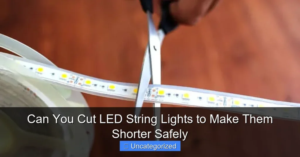Can You Cut LED String Lights to Make Them Shorter Safely