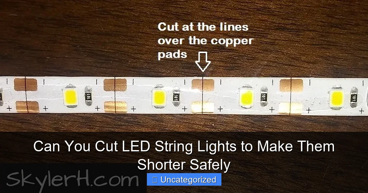 Can You Cut LED String Lights to Make Them Shorter Safely