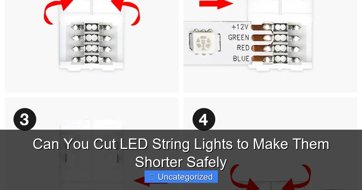 Can You Cut LED String Lights to Make Them Shorter Safely