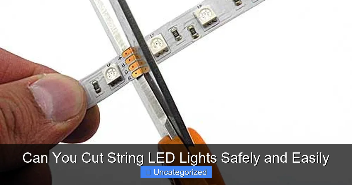 Can You Cut String LED Lights Safely and Easily