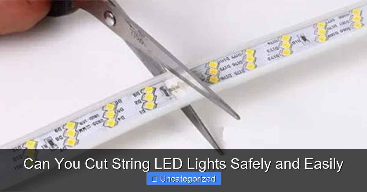 Can You Cut String LED Lights Safely and Easily