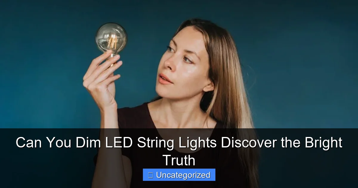 Can You Dim LED String Lights Discover the Bright Truth