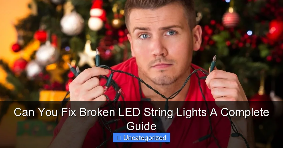 Can You Fix Broken LED String Lights A Complete Guide