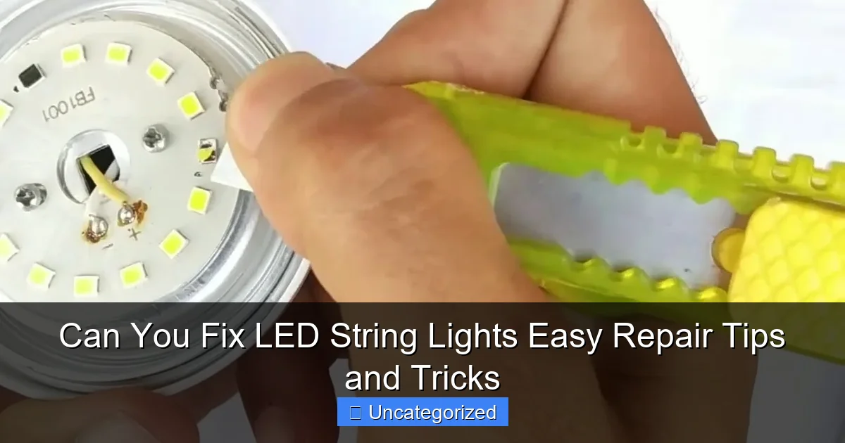 Can You Fix LED String Lights Easy Repair Tips and Tricks