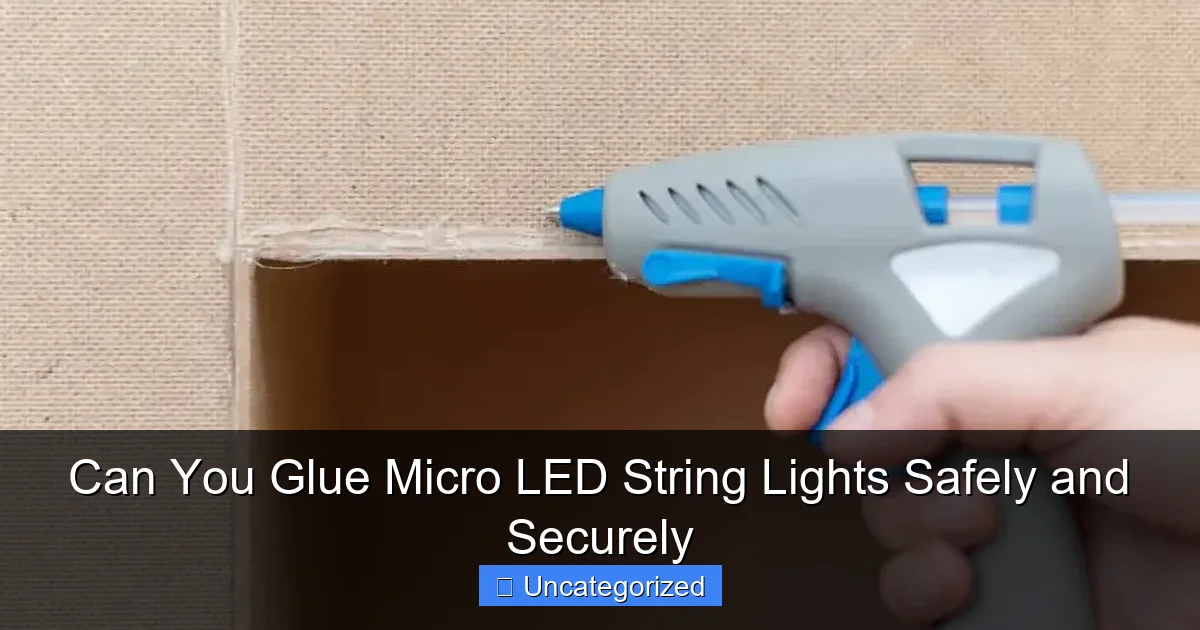 Can You Glue Micro LED String Lights Safely and Securely