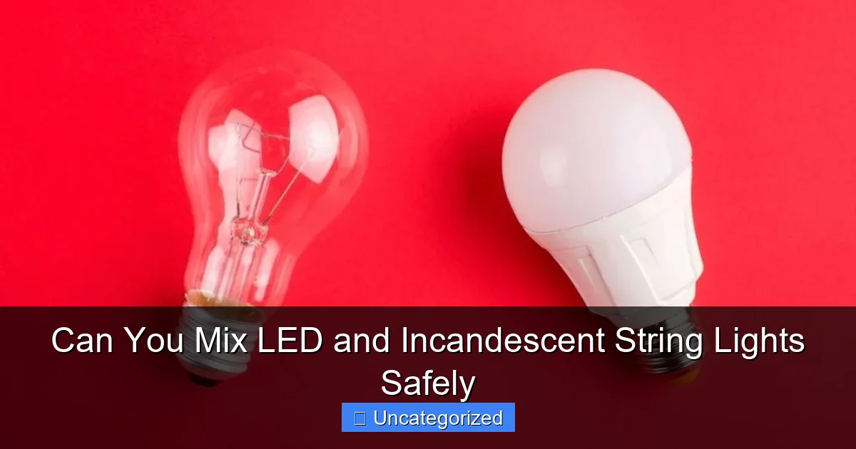 Can You Mix LED and Incandescent String Lights Safely