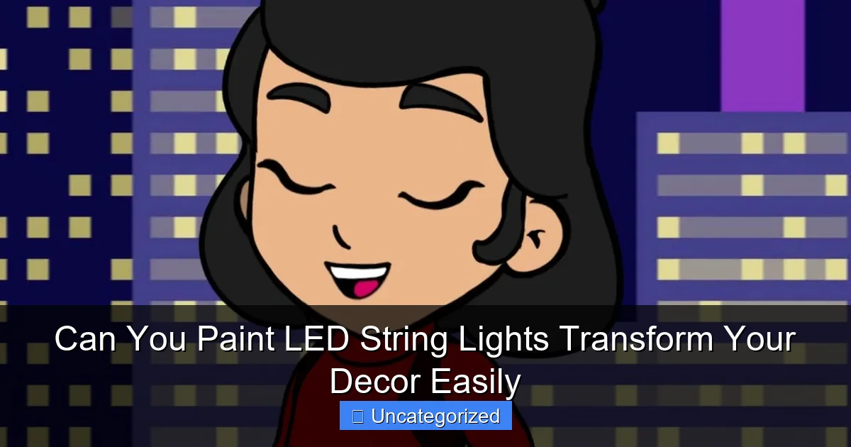 Can You Paint LED String Lights Transform Your Decor Easily