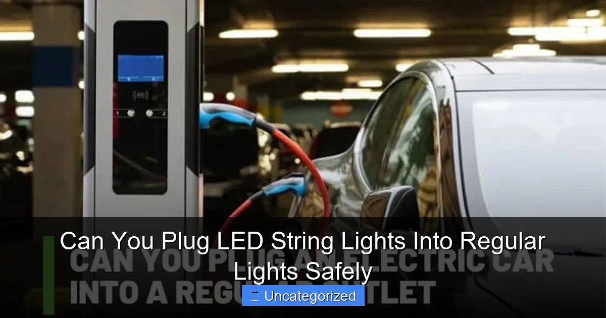 Can You Plug LED String Lights Into Regular Lights Safely