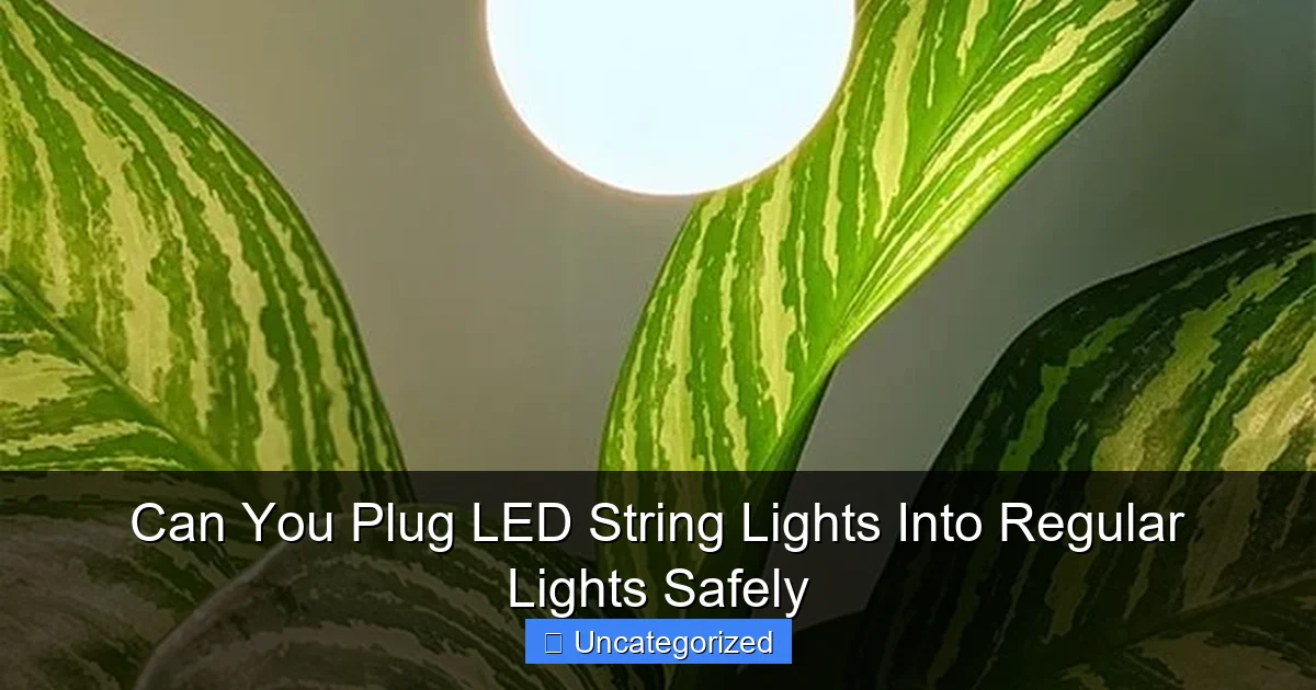 Can You Plug LED String Lights Into Regular Lights Safely