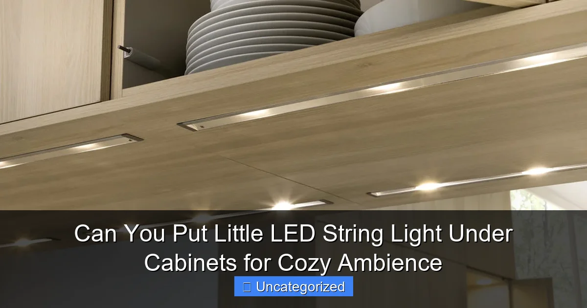 Can You Put Little LED String Light Under Cabinets for Cozy Ambience