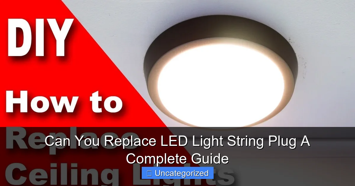 Can You Replace LED Light String Plug A Complete Guide