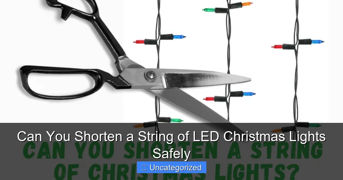Can You Shorten a String of LED Christmas Lights Safely