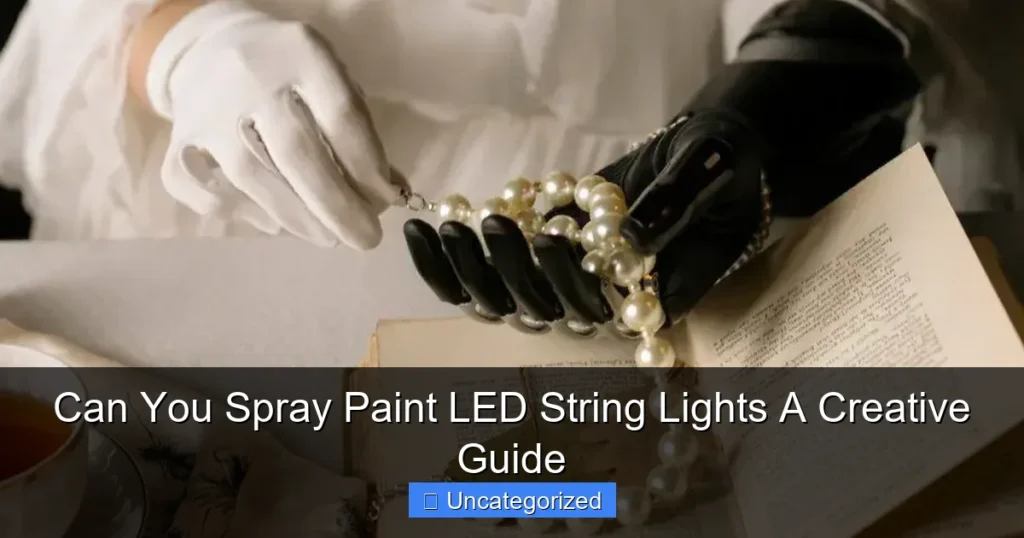 Can You Spray Paint LED String Lights A Creative Guide