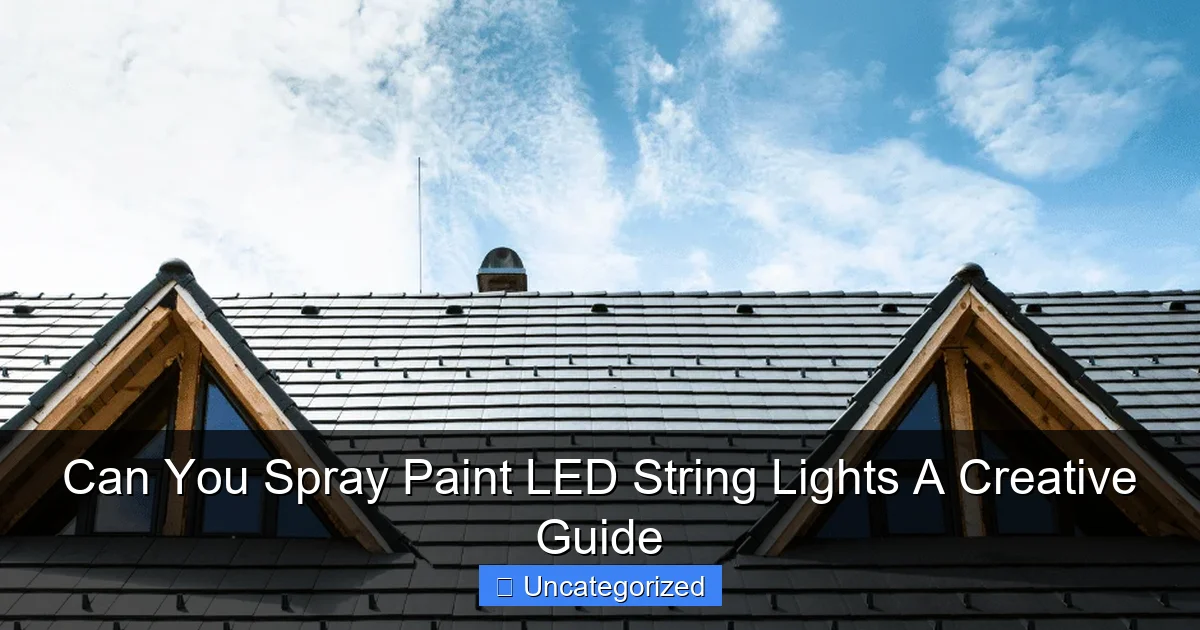Can You Spray Paint LED String Lights A Creative Guide