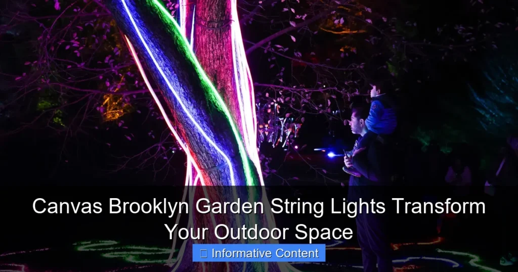 Canvas Brooklyn Garden String Lights Transform Your Outdoor Space