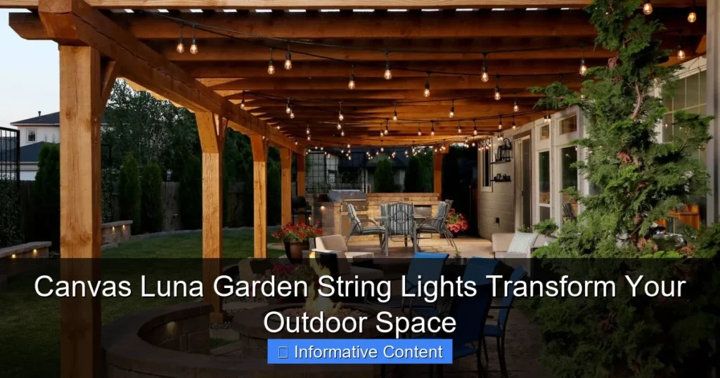 Canvas Luna Garden String Lights Transform Your Outdoor Space