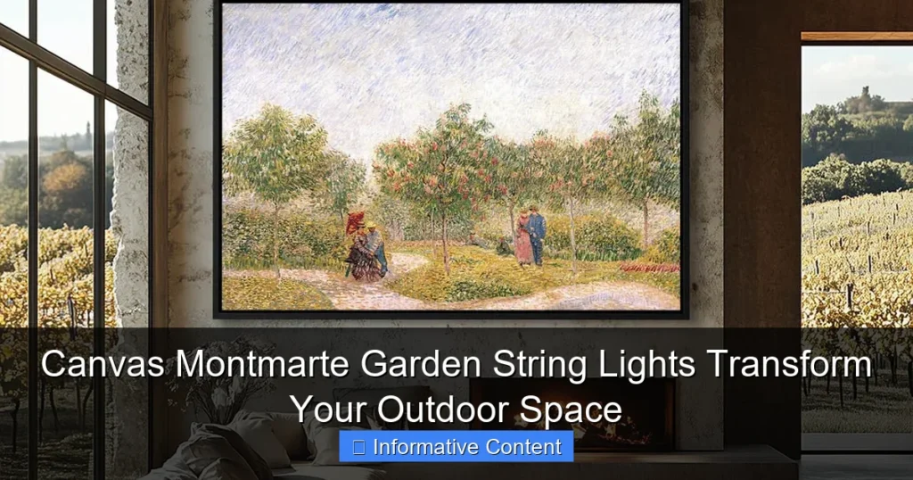 Canvas Montmarte Garden String Lights Transform Your Outdoor Space