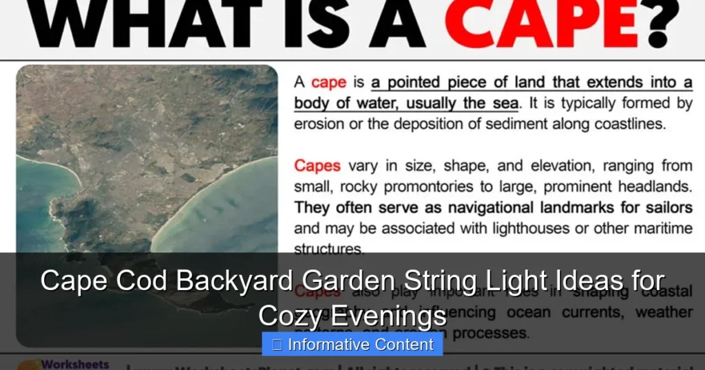 Cape Cod Backyard Garden String Light Ideas for Cozy Evenings