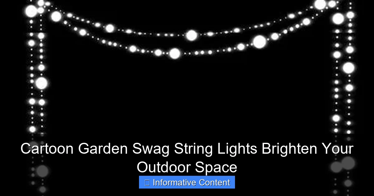 Cartoon Garden Swag String Lights Brighten Your Outdoor Space