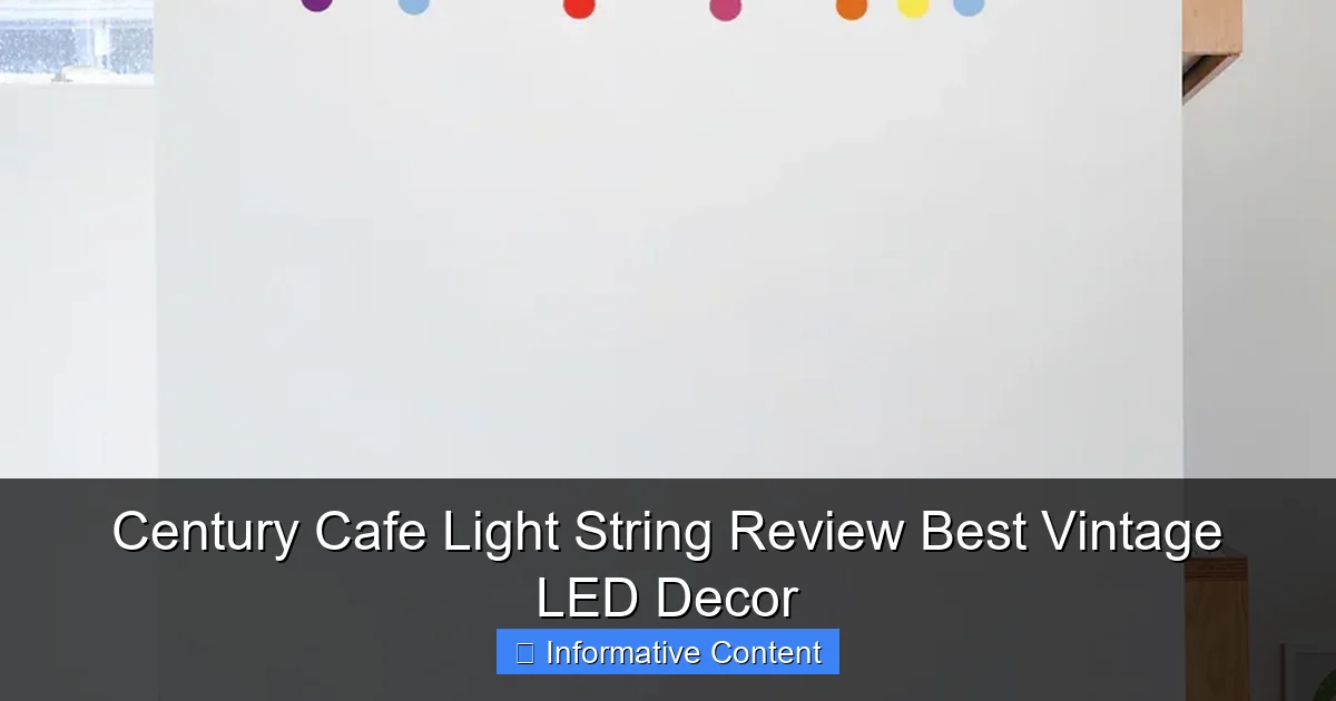 Century Cafe Light String Review Best Vintage LED Decor