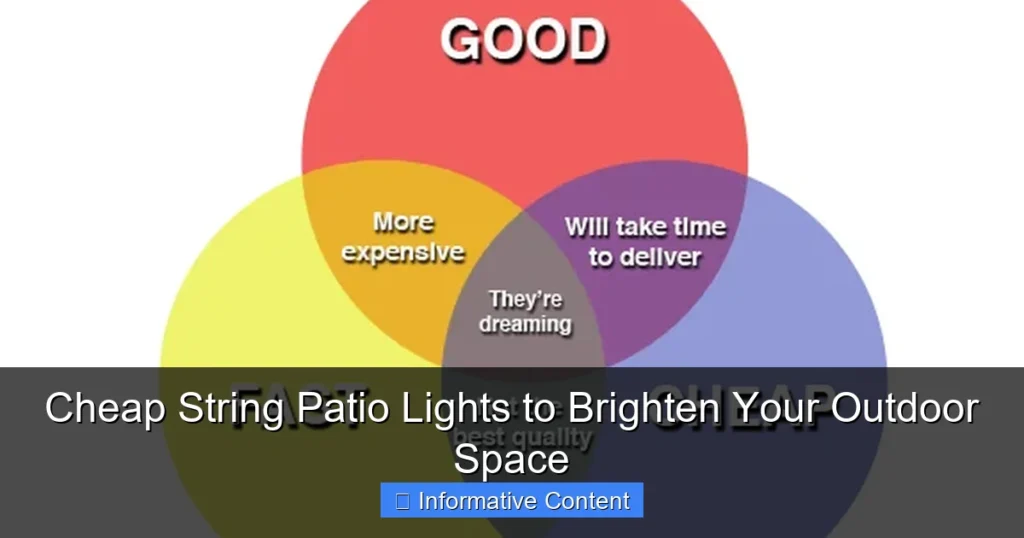 Cheap String Patio Lights to Brighten Your Outdoor Space