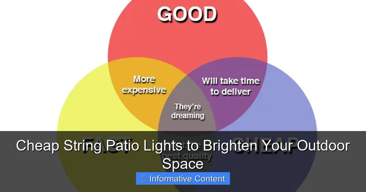 Cheap String Patio Lights to Brighten Your Outdoor Space